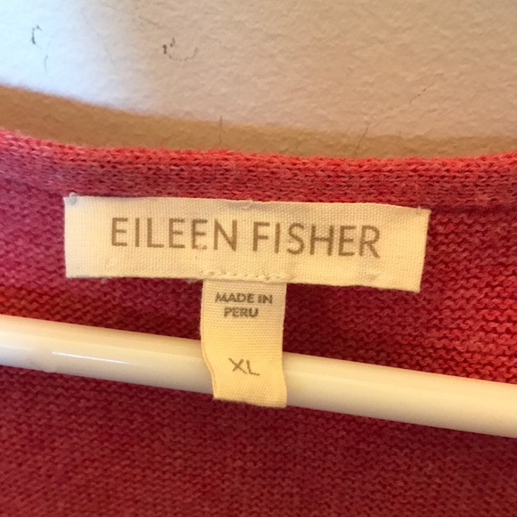 Long Oversized Cotton Eileen Fisher Sweater - Picture 4 of 6